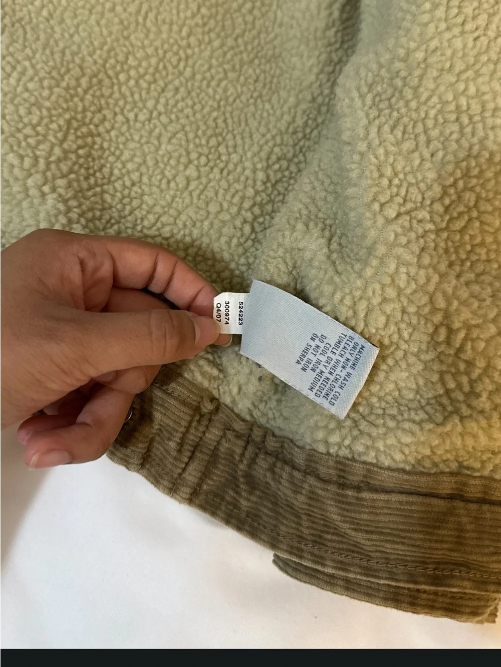 Vintage 2007 Old navy brown Sherpa Jacket boys size L